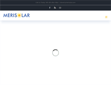 Tablet Screenshot of merisolar.com